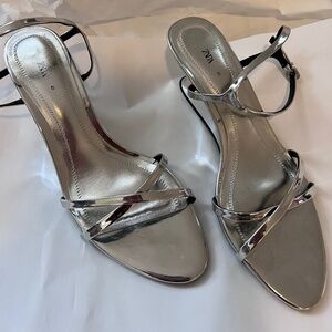 Zara Metallic Heels